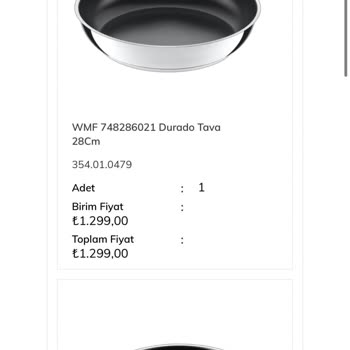 WMF Marka Tava Yapılıyor