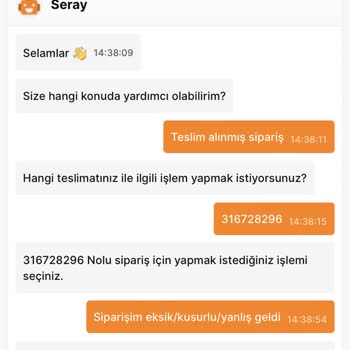 Migros Yemek Eksik Kusurlu Ürün