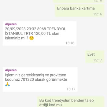 Trendyol Yemek Trendyol Sipariş İptali Ve Ücret İadesinin Yapılmaması