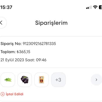 A101 Kapında Ürünleri İptali
