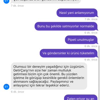 Getir Canlı Yardım Hiçbir İşe Yaramıyor.