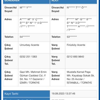 Sürat Kargo İzmir-İSTANBUL 4 Gündür Teslim Edilmeyen Kargo