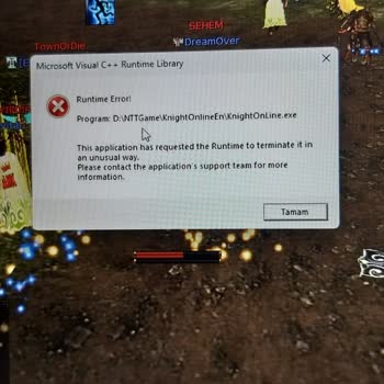 Casper Nirvana Knight Online De Ekran Hatası