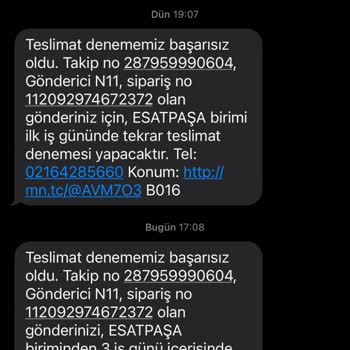 MNG Kargo Esatpaşa Şubesi Evime Kargomu Getirmiyor, 2 Ürün İade Oldu