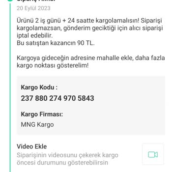 MNG Kargo Kargoya Verdiğim Halde Kargoya Verildi Yazmıyor
