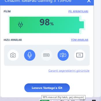 Lenovo Bilgisayar Lenovo Şarj, Batarya Sorunu