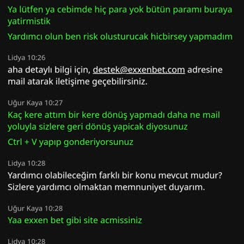 Exxenbet215 Hesabımdaki Parayı Çektirmiyorlar