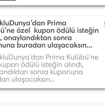 Prima Kulübü Aldığım Kodu Göndermiyor