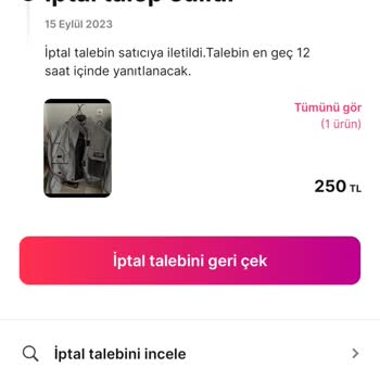 Gardrops Ürün İade Talebi