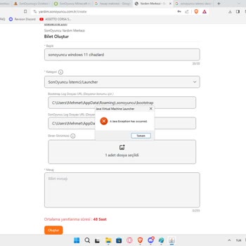 Sonoyuncu.com Sonoyuncu Client Win 11 Cihazda Girmiyor
