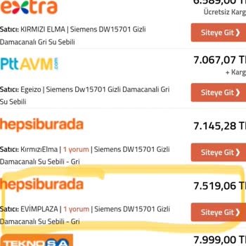 Evim Plaza (Çankırı) Hepsiburada'dan Satın Aldığım Siemens Ürünü Tedarik Edilemedi!