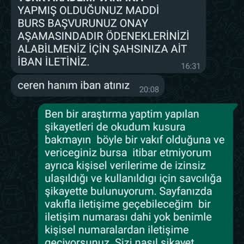 Papara Türk Akademi Vakfı Sahte Burs Verilmesi