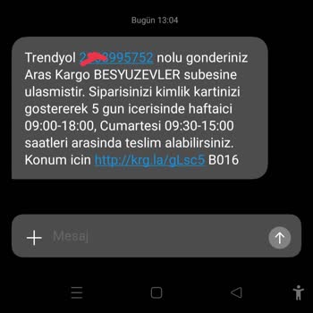 Aras Kargo Beşyüzevler Şubesi Hizmet Kalitesi