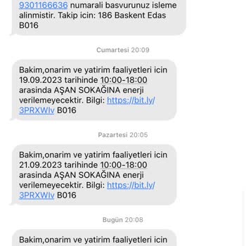 Başkent Elektrik Dağıtım Sürekli Elektrik Kesintisi