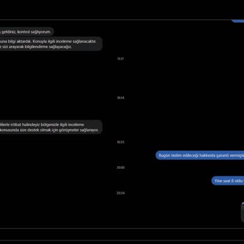 Dijital Kurye Teknoloji Hizmetleri A. Ş. Evraklarımı Teslim Etmiyor