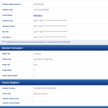 Yurtiçi Kargom Kayıp. Mağduriyetimin Giderilmesini İstiyorum
