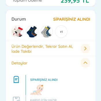 Ebebek Kargo Yapmadı Ve Ürün Farkı Yatırılmadı