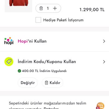 Boyner Sepette İndirimli Gösterip Kartımdan Daha Fazla Para Çekiyor!