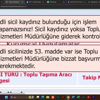 İBB 53. Madde Hakkında Sürücü Kartı Alamıyorum.