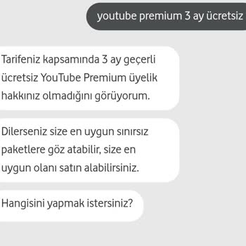 Vodafone Fahiş Fatura Bedeli Tarife İçeriğindeki Paketin Verilmemesi
