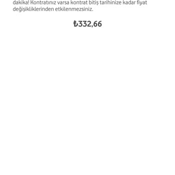Vodafone Fahiş Fatura Bedeli Tarife İçeriğindeki Paketin Verilmemesi