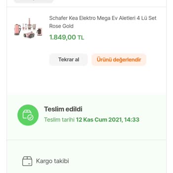 Schafer Paslanmış Blender Setine Sahip Çıkmadı