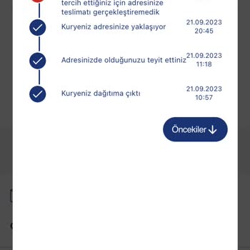 Aras Kargo Ürünün Teslim Etmemesidir.