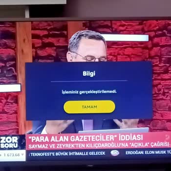 TV+ "işleminiz Gerçekleştirilemedi" Uyarısı. Kalsın Artık. İstemiyorum