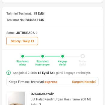 Trendyol Expres Kargo Sorunu