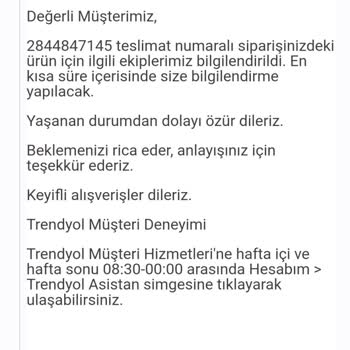 Trendyol Expres Kargo Sorunu