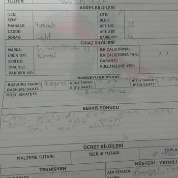 Baymak Arızası Belirlenmeyen Kombimin Servis Ücreti Alınması