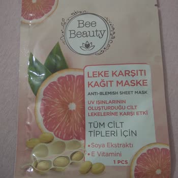 Gratis Bee Beauty Leke Karşıtı Kağıt Maskesi Cildimi Yakmaya Başladı