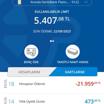 Denizbank Kart Aidatı İptali