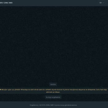 WhatsApp Şüpheli Yurt Dışı Numaradan Gelen Mesajlar