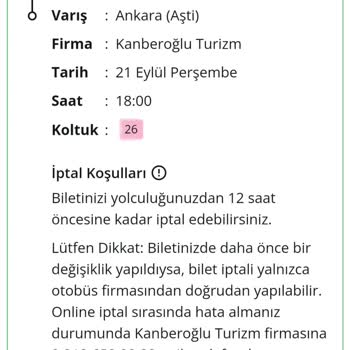 Kanberoğlu Turizm Ankara AŞTİ Otogarı İle İlgili Sorun!