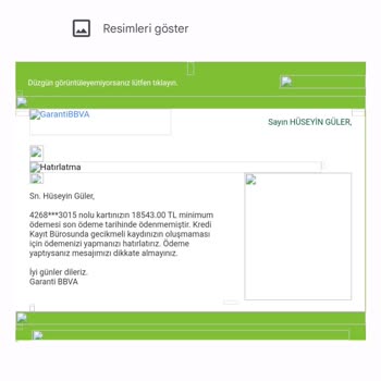 Garanti Bankası Sahte Mail