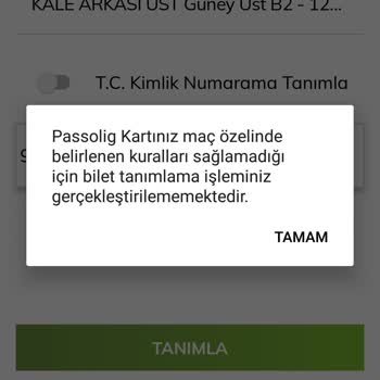 Passolig Bilet Almak İstiyorum