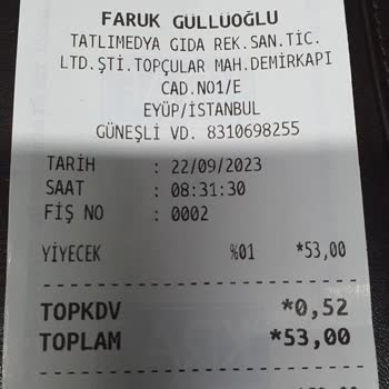 Faruk Güllüoğlu Poğaça %100 Zamlanmış.
