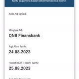 QNB Finansbank Kredi Kartım Hala Teslim Edilmedi