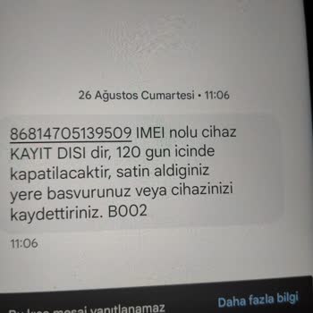 Xiaomi Imeı Kayıtsız Cep Telefonu