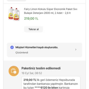Hepsiburada Alışverişimde Kargoda Paket Hasarı