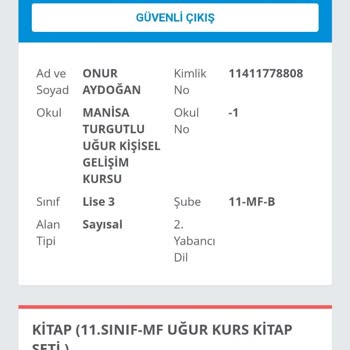 Uğur Kurs Tarafından Gönderilmeyen Kitap Seti