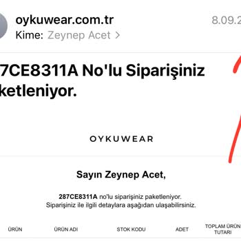 Oyku Wear Kargolama Süresi Ve İletişimsizlik