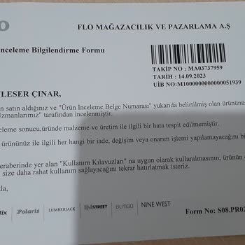 FLO Ayakkabı FLO Mağazasının Ayakkabı Sorunu