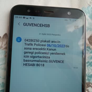 Güvence Hesabı Trafik Poliçesi Bana Ait Olmayan Plaka
