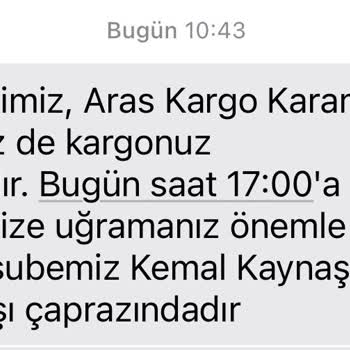 Aras Kargo Ürün Teslimatı
