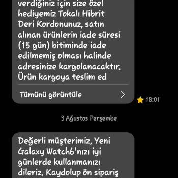Samsung Lansmana Kayıt Olduğum Halde Hediye Deri Kordonu Göndermedi