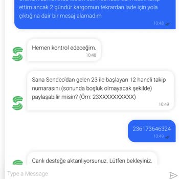 Sendeo Kargo Zamanında Kargomu Teslim Etmedi Şimdi D İadesini Yapmıyor