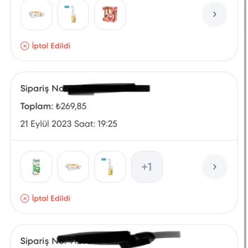 A101 Ürün Sipariş Veriyorum Sürekli İptal Ediliyor.