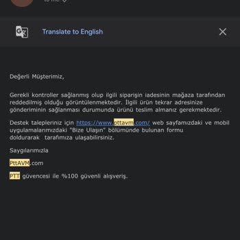 Epttavm İade Kabulü Yapılmaması Ve İadenin Kargo Ödemeli Gönderilmesi